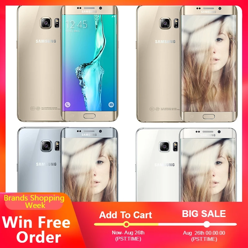 Оригинальный разблокированный мобильный телефон samsung Galaxy S6 edge 4G LTE Android G925A G925T G25F 3