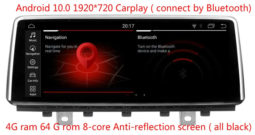 8 ядер DSP 64 гром 10 25 &quotAndroid10.0 автомобильный аудио для BMW X5 F15 2014-2017 стерео медиа