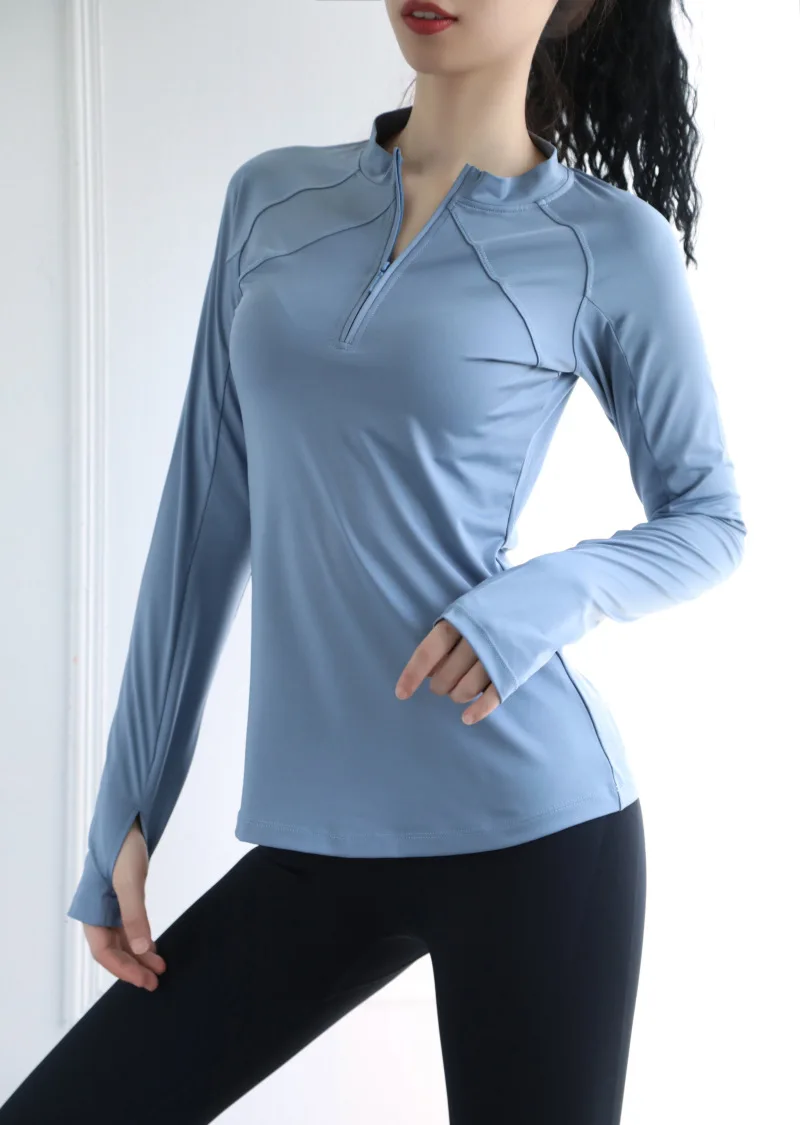 TCA Women's Thermal Running Top Warm-Up Funnel Neck Winter Workout Long Sleeve 