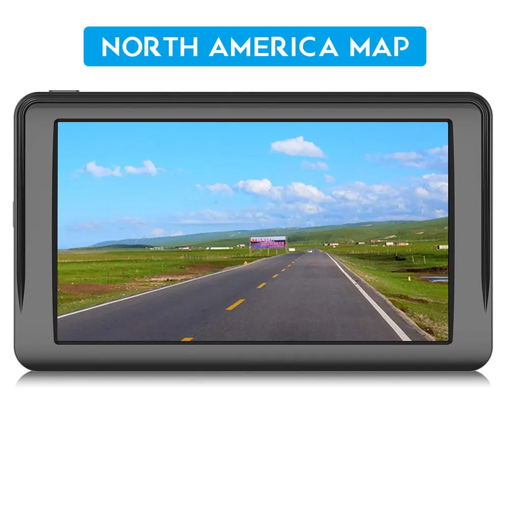 Система GPS навигатора прочный 256 Мб + 8 Гб 7 дюймов голосовое оповещение Бесплатная