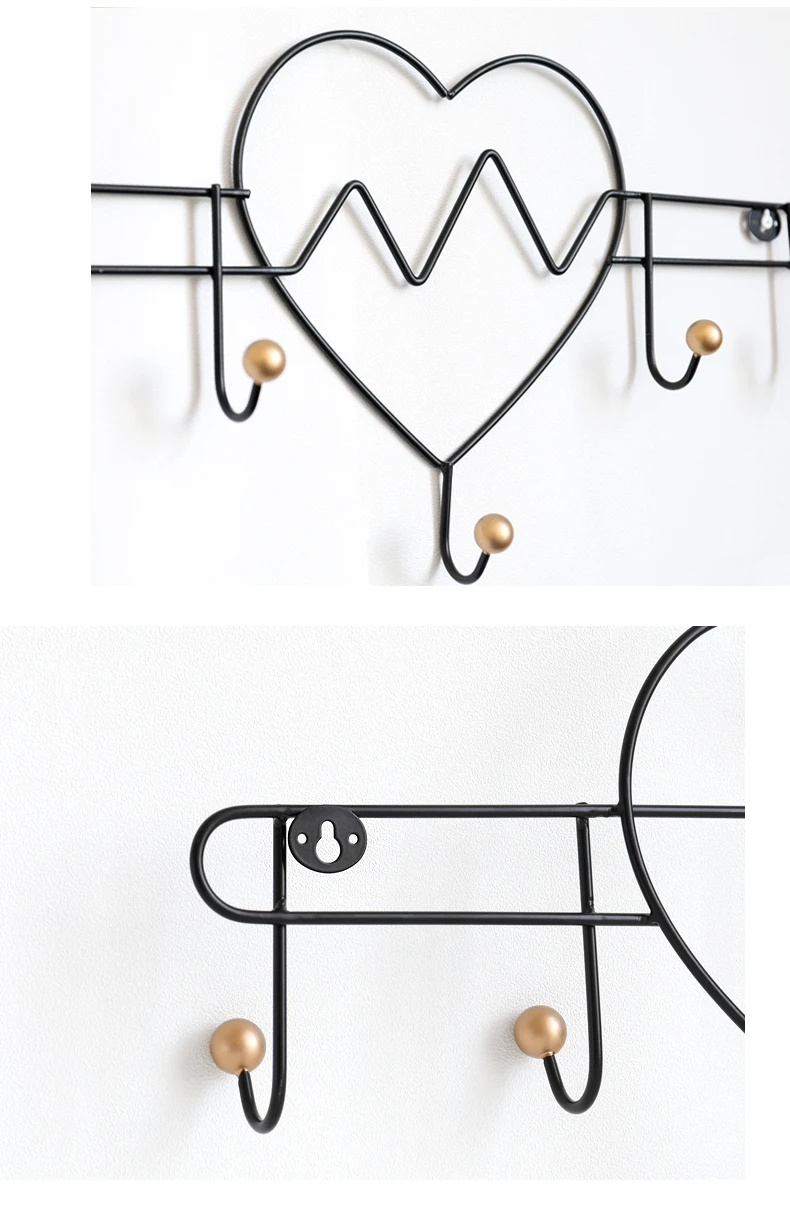 Металлическая ткань настенные крючки подставка-держатель ключей пальто шапка сумка полотенце ванная комната гостиная кухонный крючок для Висячий декор для стен