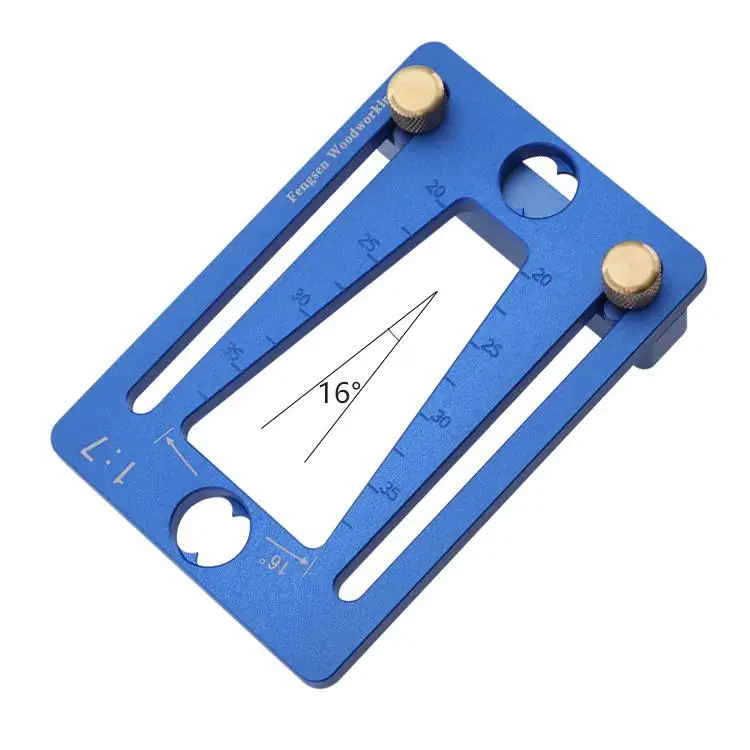 

Dovetail Marking Gauge Adjustable Guide Marker Template 1:7 Aluminum Alloy for Woodworking Hand Cut