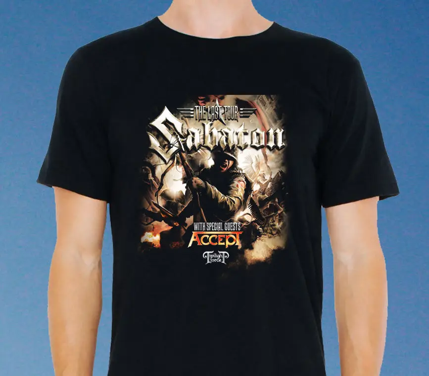 

High Quality Casual Printing Tee Regular Sabaton The Las Our Office Crew Neck Short-Sleeve Tee Shirt For Men