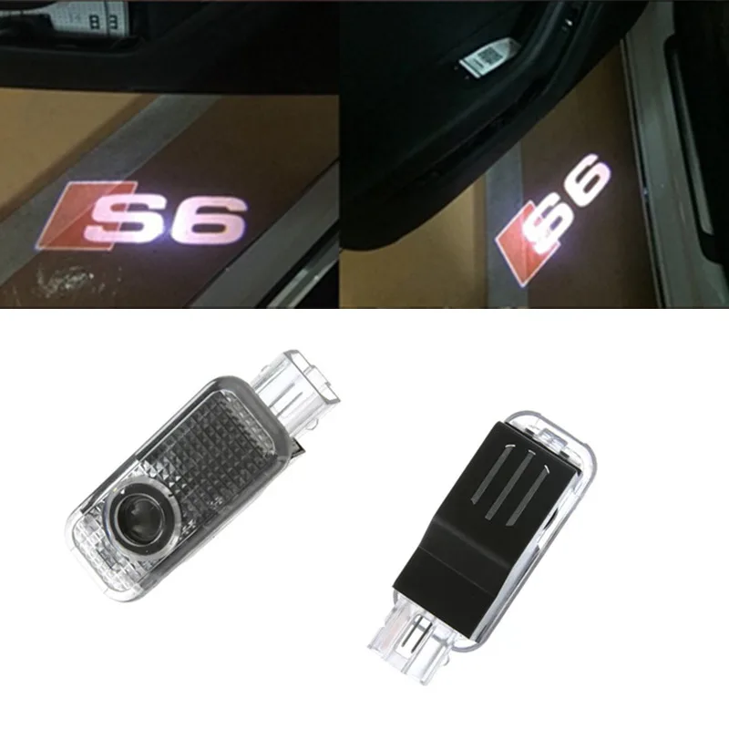 

2x LED Car Door Light Laser Projector Logo For Audi A1 A4 B5 B6 B7 C5 C6 A5 A6 A7 A8 S4 S5 S6 S7 S8 Q5 Q7 A3 Decorative light