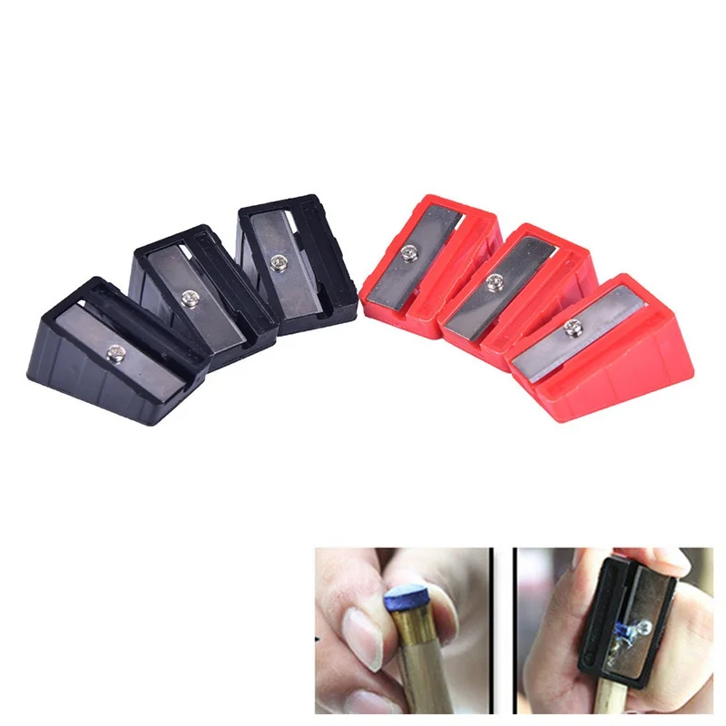 

10 pcs Billiards Snooker Rod Cue Tip Shape Corrector Billiards Snooker Pool Tool Snooker Accessories black and red H6