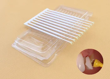 

50Pcs Dental Bonding Stick Rods Adhesive Veneer Crown Matrix Porcelain Brackets White Stick