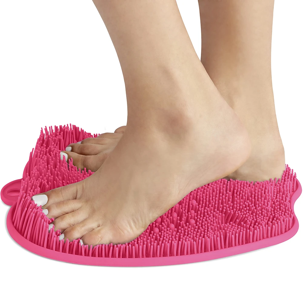 

Shower Foot Scrubber Mat with Non-Slip Suction Cups- Cleans, Smooths, Exfoliates & Massages Your Feet, Foot Massager Health Care