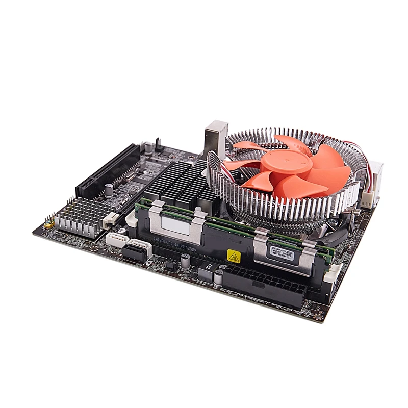 Материнская плата X58 cpu ram Combo LGA1366 материнская плата с Intel X5650& 2-Ch 8G ram ECC с кулером