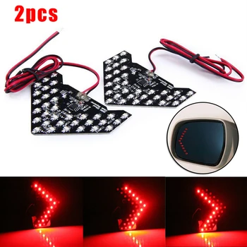 

2Pcs Super Red 33-SMD Sequential LED Dynamic Arrows LED Arrow Panel For Car Rear View Mirror Indicator Turn Signal Light Car LED