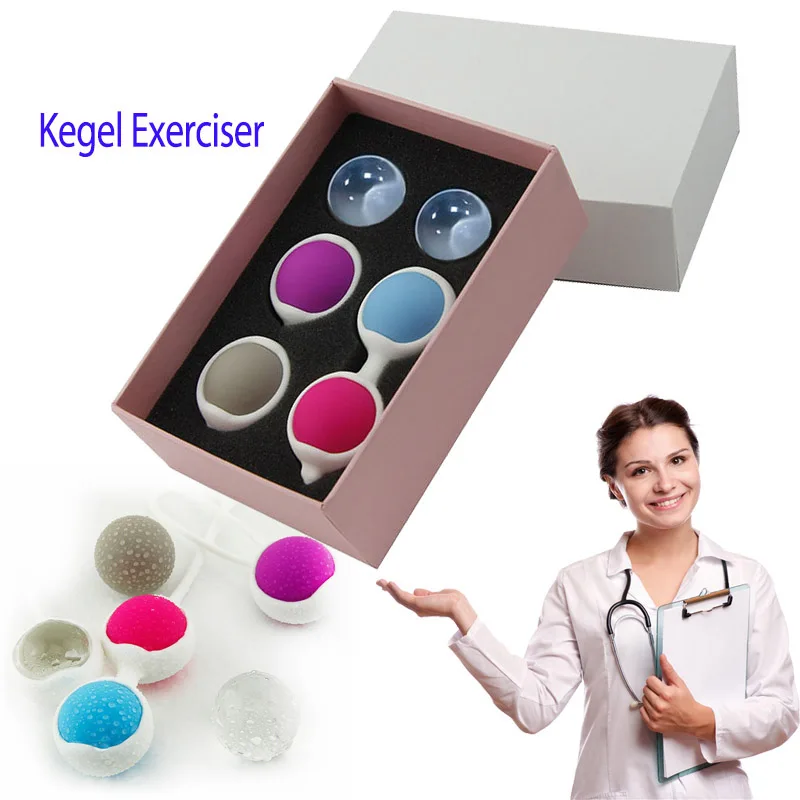 

Vaginal muscle exerciser 4/6PCS kegel Balls Doctor Recommended Waterproof Silicone geisha ball Vagina Tight Dumbbell simulator