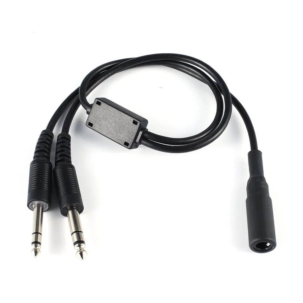 Replacement Helicopter to General Aviation Headset Adapter Cable David Clark AVCOMM U 174