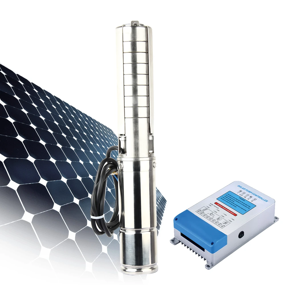 

Погружной водяной насос на солнечной батарее, 3 фазы, глубина 200 м, 5 л. С., 10 л. С.