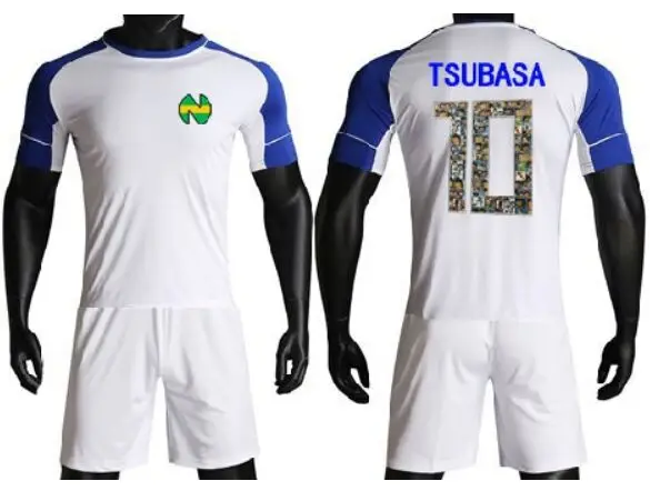 As picture Азиатский Размер Молодежный мужской Капитан Tsubasa Джерси equipe de Япония Франция футбольные комплекты, camiseta Оливер атома Майо де ноги рубашки - Цвет: As picture