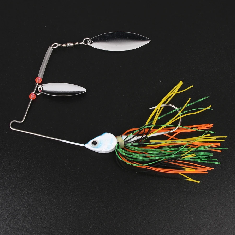 ARDEA fishing lure spinner bait 95mm 15.8g spoon lure metal trout lure hard lure Double Willow Blade Spinner Baits for Bass Pike