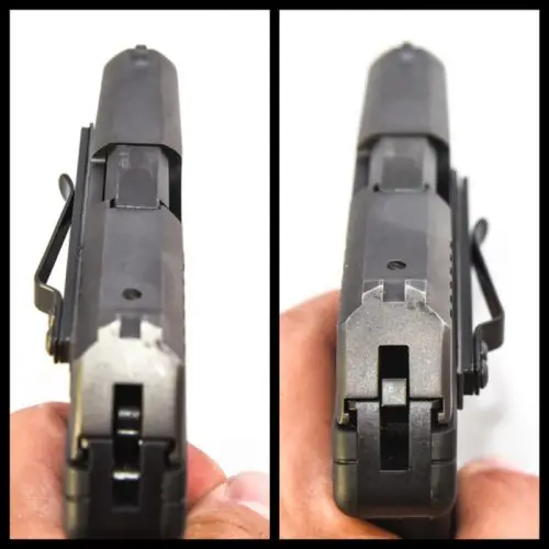 Universal Gun Clip Holster IWB for Semi-Automatic Handguns Ambidextrous Concealed Gun Belt Clip Right Left Hand