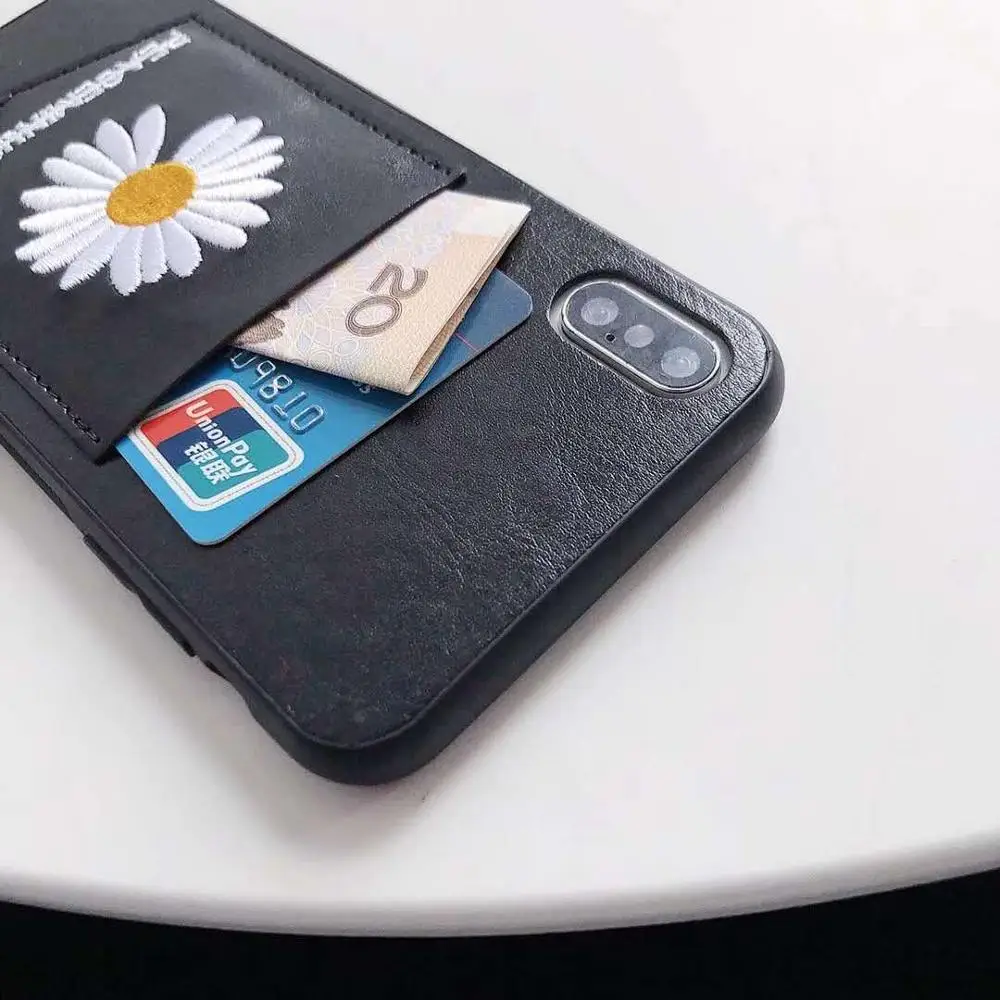 Трендовый бумажник PEACEMINUSONE с маргаритками чехол для телефона iPhone 11 pro max XS XR 7 8 plus