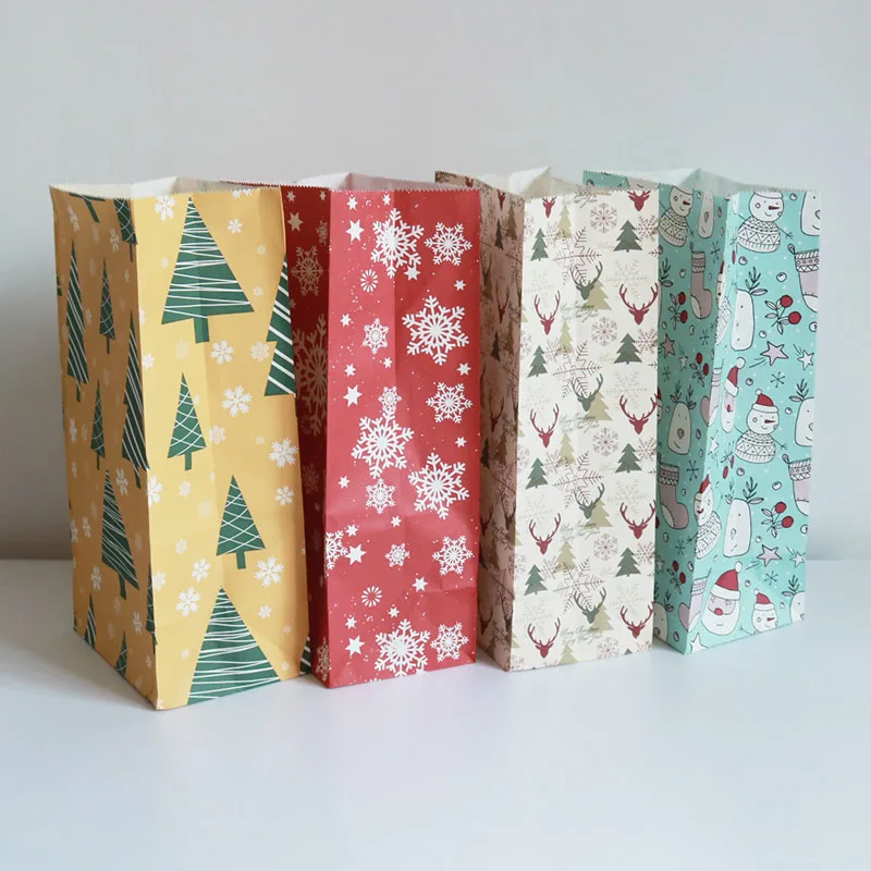 Рождественская сумка для конфет Navidad вечерние сумки для печенья Новогодние украшения для дома