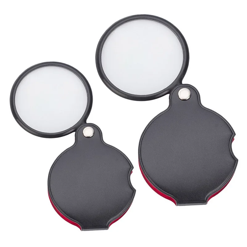 

Mini Portable 10X Folding Key Ring Magnifier With Key Chain Daily Hand Magnifying Glasses Glass Tool Lupa Gift New
