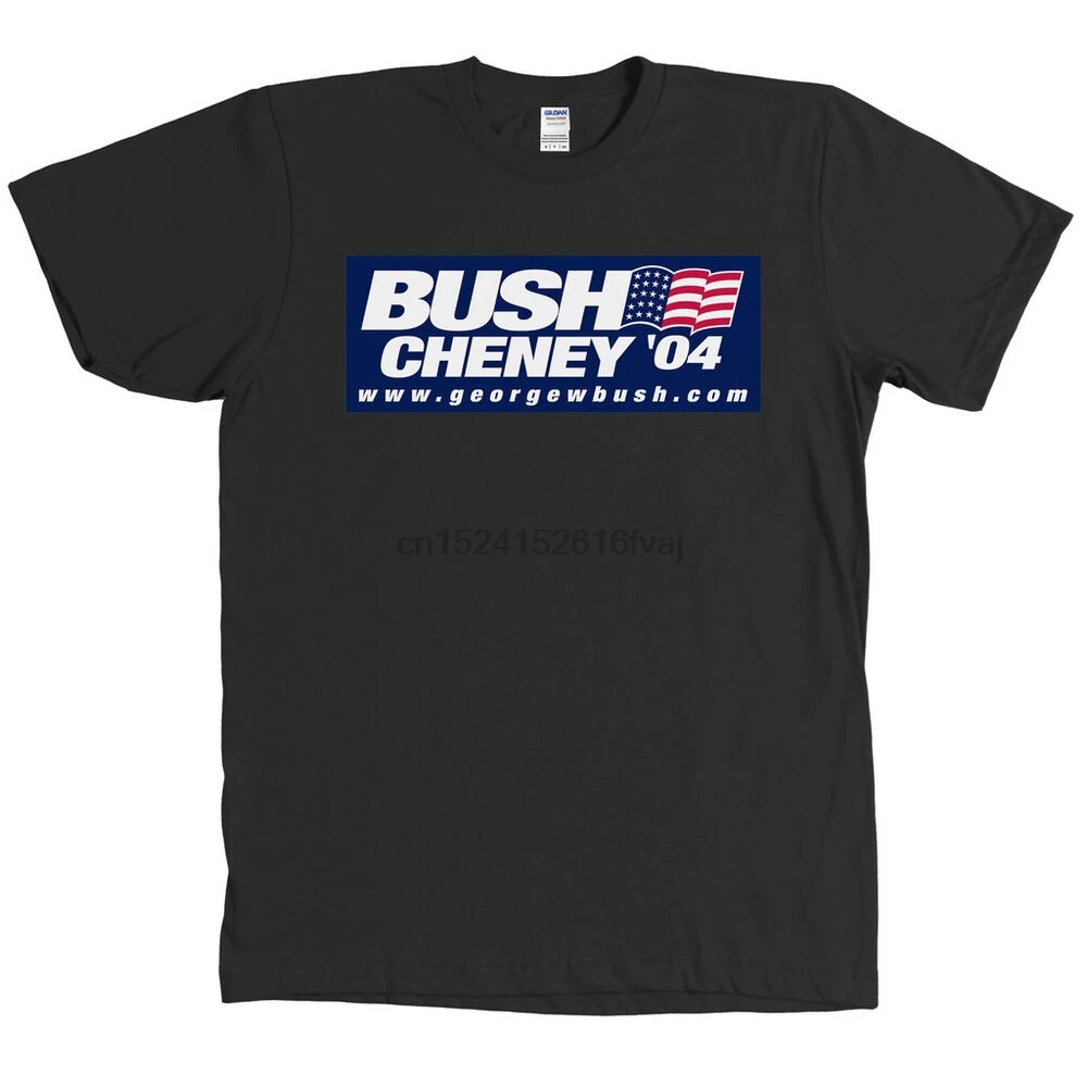 Футболка с бирками Bush Cheney 04 Республиканская футболка George W 2004 | Мужская одежда