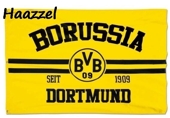 3ft x 5ft3 x5ft BVB-Hissfahne логотип-borusasia Dortmund печатный баннер, флаг из полиэстера Размер 150*90 см - Цвет: photo color