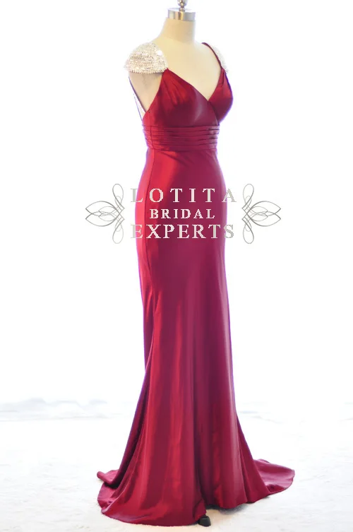 

vestido de festa free shipping robe de soiree 2016 new fashion sexy backless crystal long cap sleeve party gown evening dresses