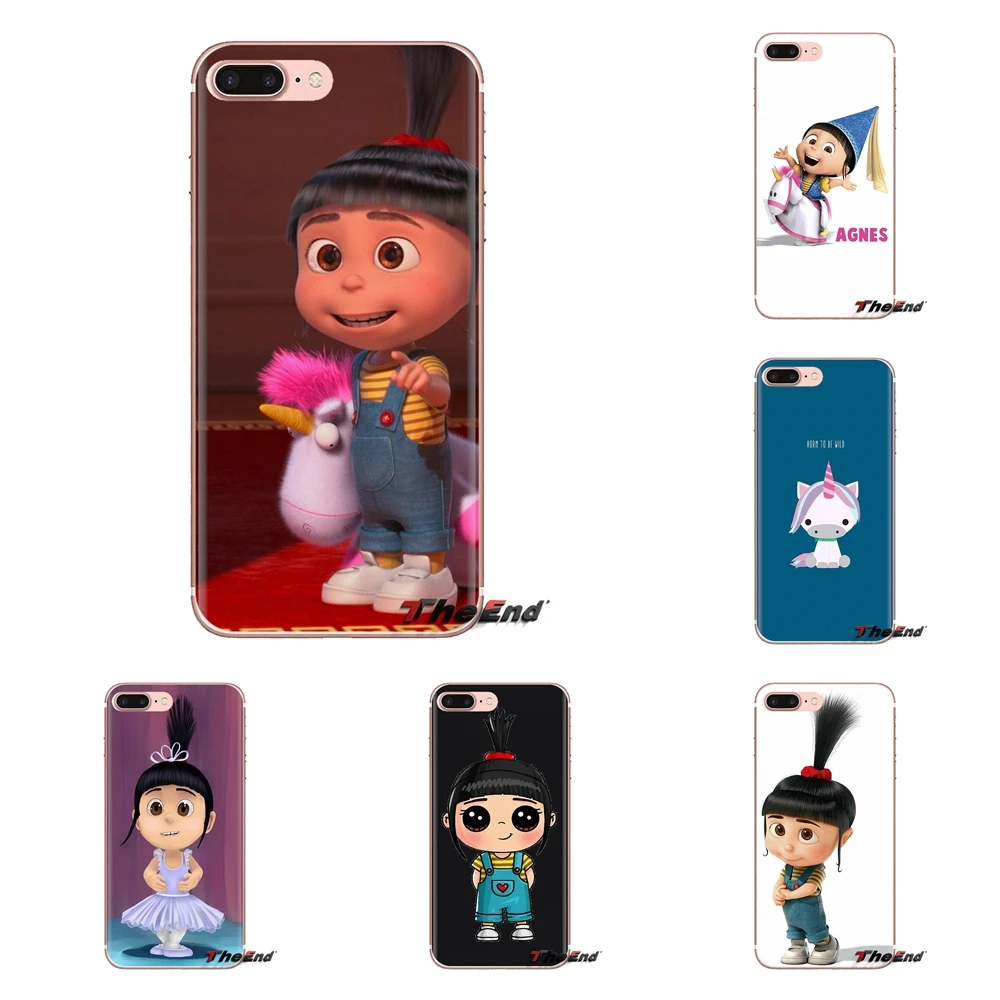 For iPhone XS Max XR X 4 4S 5 5S 5C SE 6 6S 7 8 Plus Samsung Galaxy J1 J3 J5 J7 A3 A5 lovely agnes despicable me Phone Skin Case |