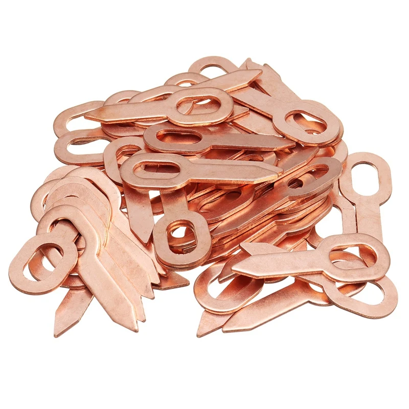 

50Pcs Copper Plated Oval Dent Puller Rings Car Body Paintless Lifter Puller Kit Dent Removal Repair Tool Auto Accessoriesdent Re