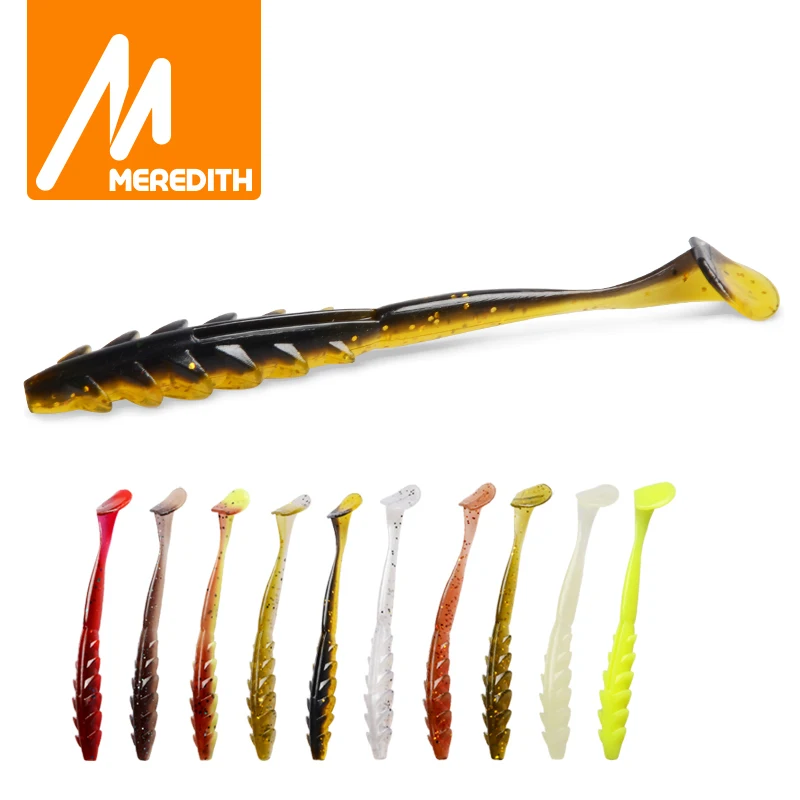 

MEREDITH Fishing Lures 65mm 80mm Crazy Shiner II Soft lure Artificial Bait Predator Tackle JERKBAIT for pike and bass