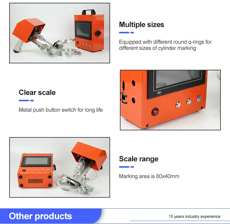 Газовый баллон маркировочная машина Dot Peen маркировочная машина Penumatic маркировочная машина