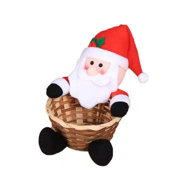 

Christmas Candy Storage Basket Decoration Santa Claus Storage Basket Gift Christmas Decoration Christmas Candy Storage Basket
