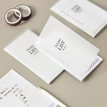 Escola plasitc para fazer lista capa dura almofadas de memorando 40 folhas de papel