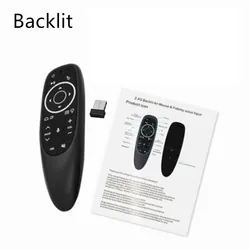 Enhanced Voice Remote Control with 2.4G Wireless Air Mouse and Gyro Sensing (G10S Pro Backlit)