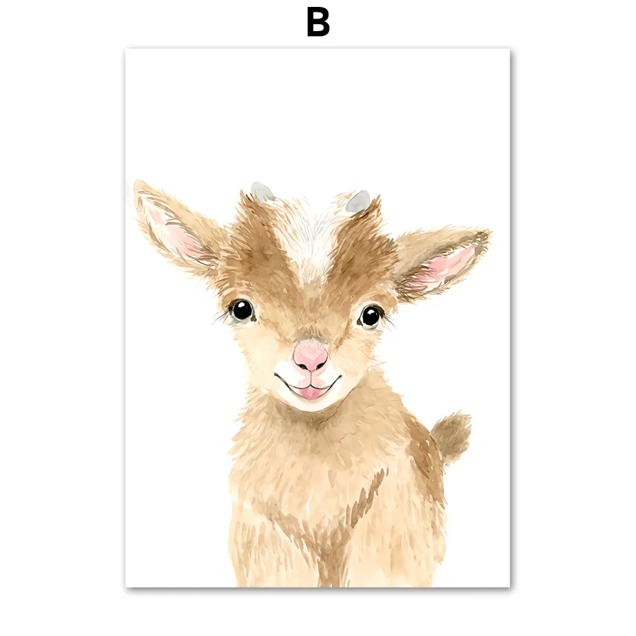 Elephant-Zebra-Fox-Rabbit-Bear-Owl-Giraffe-Wall-Art-Canvas-Painting-Nordic-Posters-And-Prints-Wall (1)