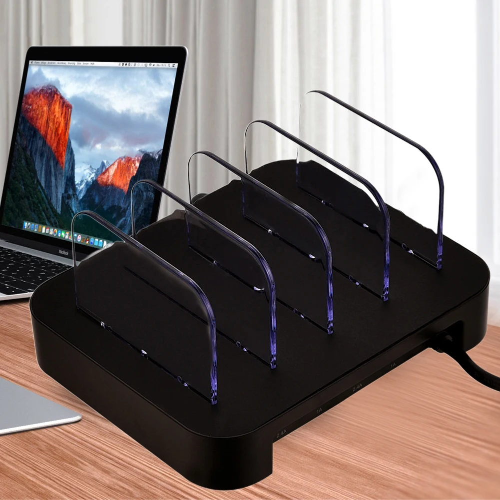 4 порта смартфонов зарядная станция Органайзер электрический USB Электронные книги планшеты держатель для камеры быстрый настольный динамик док-станция гарнитуры