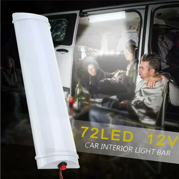 

Truck 72 LED Reading Light Interior Car Highlight Roof Ceiling Lamp DC 12V/24V Car LED Light Bracket With Buckle