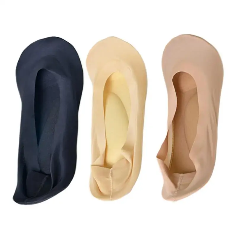 1 Pair 3D Bow Foot Arch Massage Socks Invisible Women Summer Breathable Ice Silk Silicone Non-slip Boat Health Care | Красота и