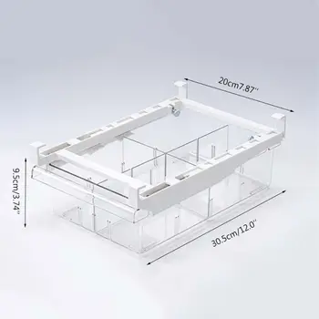 

Fridge Storage Box Rack Drawer Organizer Freezer Shelf Food Partition Container 53CB