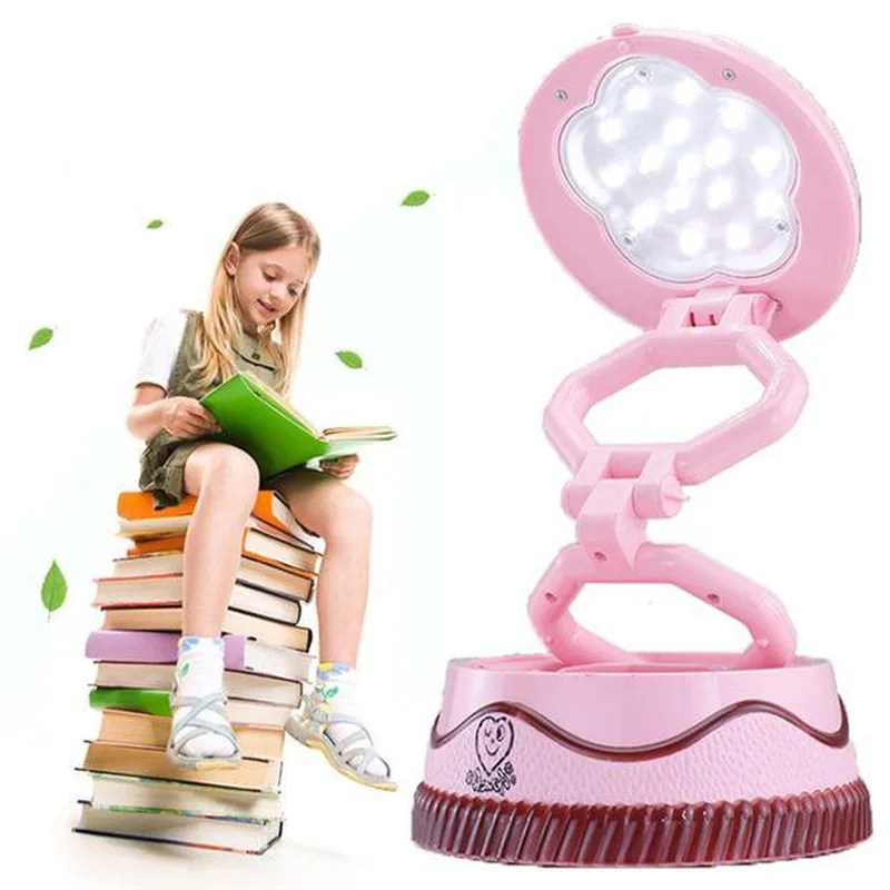 

New creative cake night light folding USB charging reading table lamp touch LED light learning eye protection mini table lamp