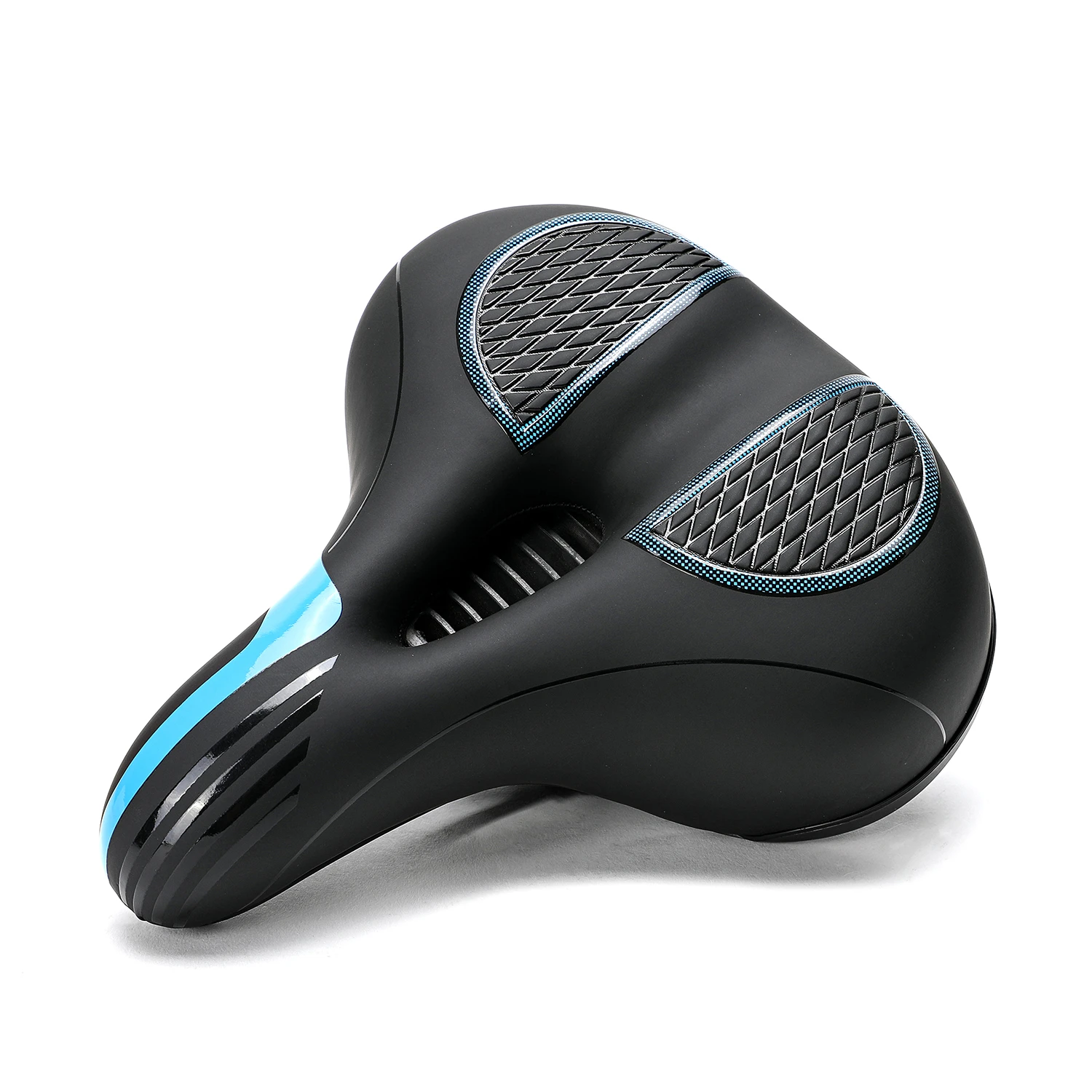 Bicycle Saddle PU Leather Shock Absorbing Bike Seat Men Women 3D GEL Mtb Road Mountain Bike