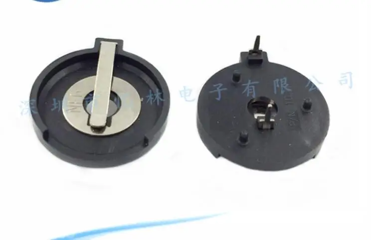 10pcs/lot CR2430 BS-2430-1DIP BS-2430 Battery Button Cell Coin Holder Socket Case Black | Электроника