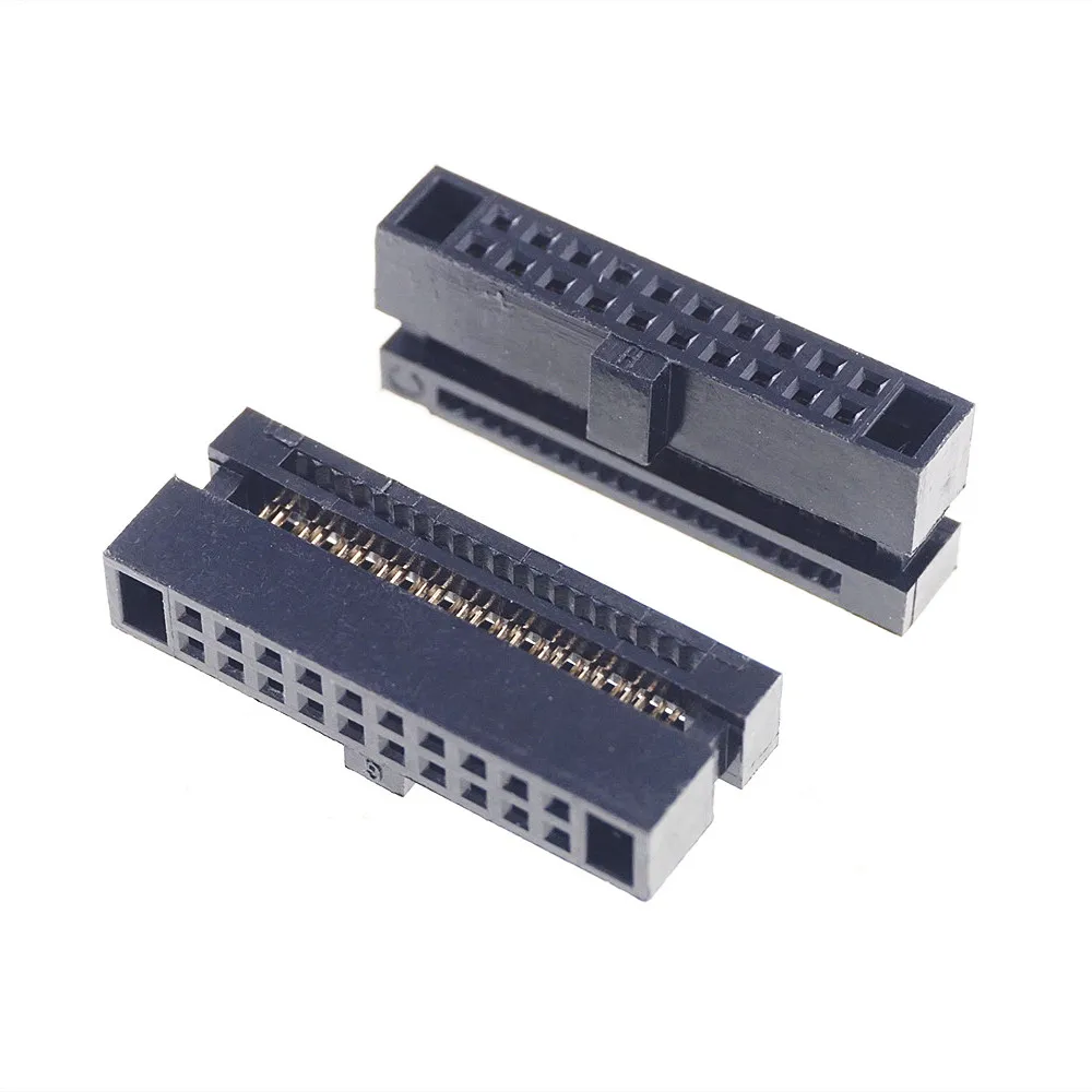20 Pcs 0.050&quot 1.27mm Pin Dual Row IDC Connector 2x10 P Position Rectangular Female Socket Receptacle Ribbon Cable | Обустройство