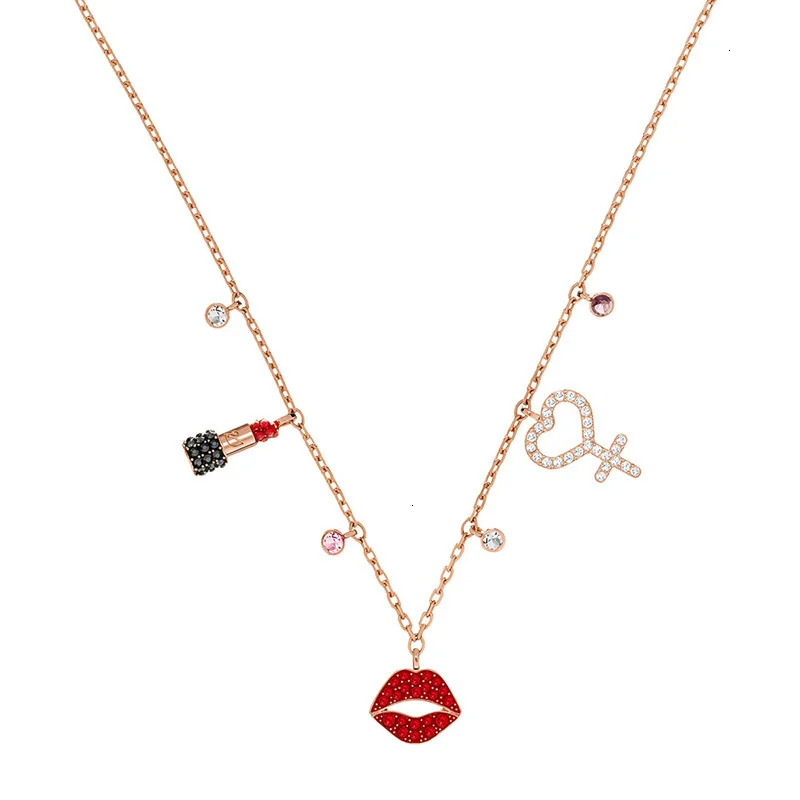 

Shop Model 1:1 high quality SWA SWA Original Edition produces the longest. Lipstick women's necklace.