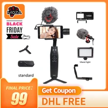 MOZA MINI MI мини S 3-осевой портативный смартфон сотовый телефон видеокамеры Стабилизатор для iPhone X, 8 Plus, 8, 7, 6S samsung S9 S8 S7 VS Zhiyun Smooth Q 4