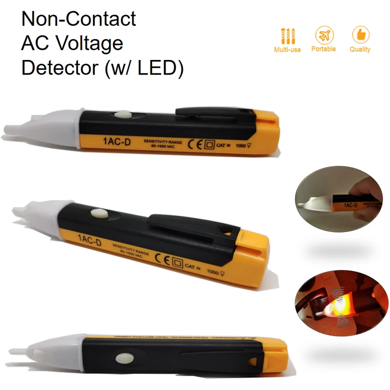Бесконтактный детектор напряжения переменного тока тестер электроэнергии ручка
