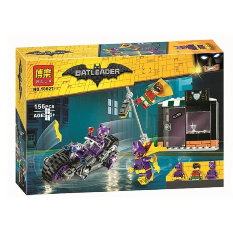 

BOXED Batman Movie Catwoman Catcycle Chase Man-bat Building Block 154pcs Bricks Toys Compatible Legoinglys Marvel batman 70902
