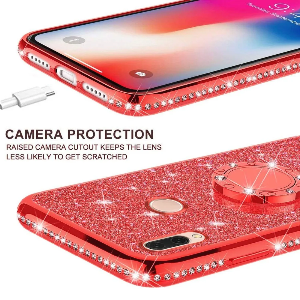 Diamond Case for Xiaomi Redmi Note 7 5 Redmi 7 6 6A Pro 5 Plus Cover For Xiaomi Mi 9 Mi 8 SE Lite Play A2 Lite Glitter Case (24)