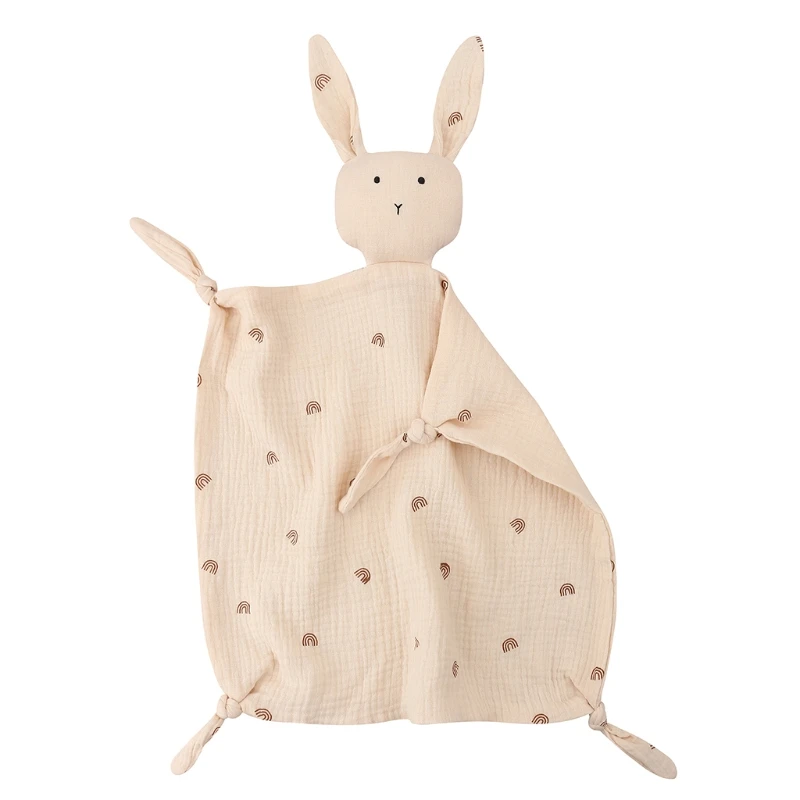 Baby Appease comfort towel Soft Cotton rabbit Lion bunny cloth Doll Sleeping Soothing Toy Pacifier Soother for infant toddler | Мать и