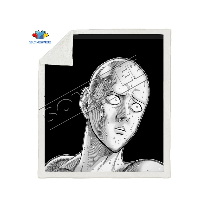 Аниме One PUNCH-MAN, Супермен, диван для путешествий, молодежное постельное белье, набивное одеяло с рисунком, покрывало для мальчиков и девочек, одеяло для путешествий