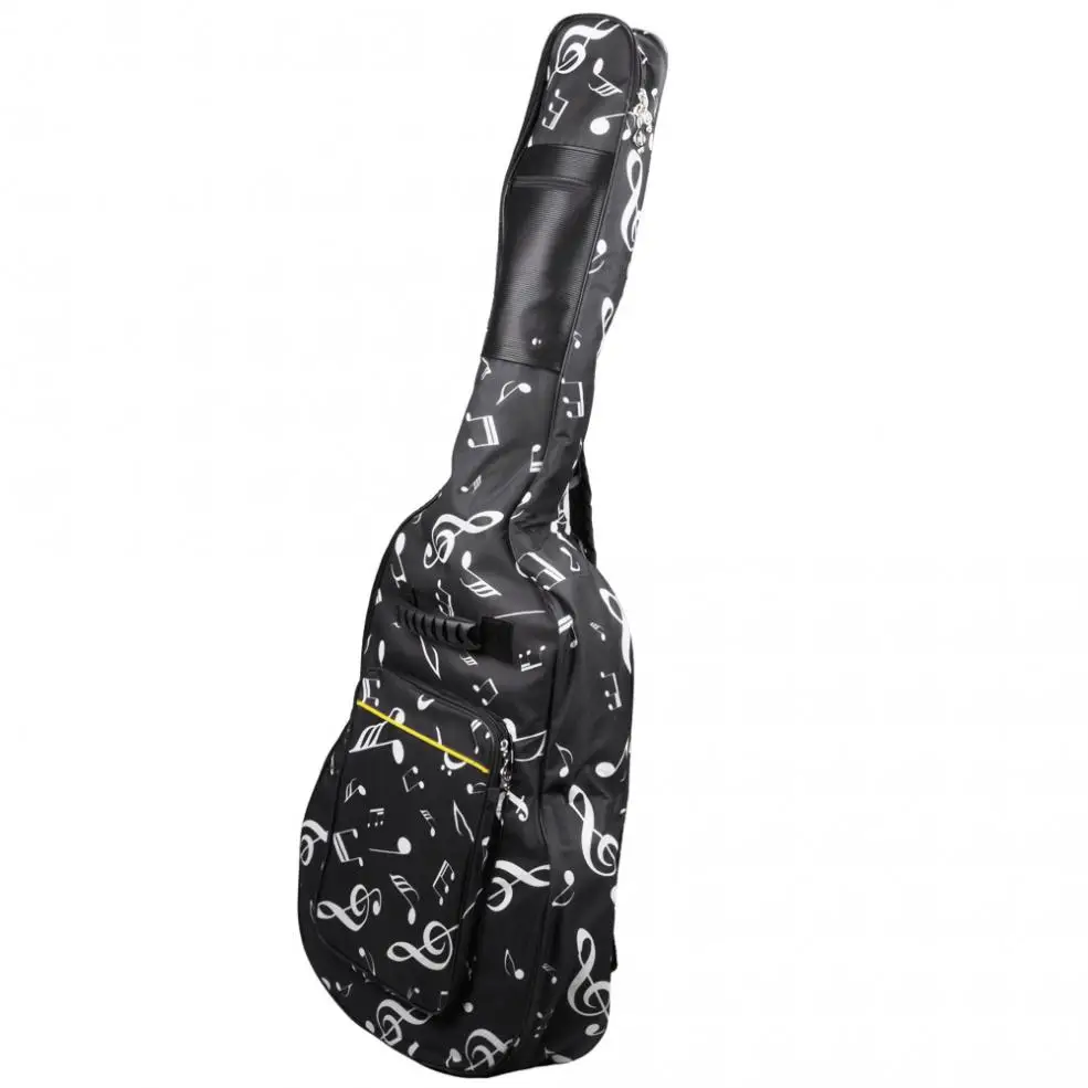 US $19.52 Waterproof Durable Guitar Bag Double Straps Padded With Musical Notes Soft Case for 394041 Inch Guitar Gig Bag