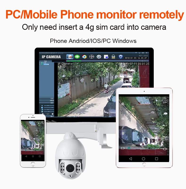 Cctv сетевая ip Камера уличная 5xzoom sony ночного видения вращение app сигнализация с функцией записи звука sd карты металлическая ip камера